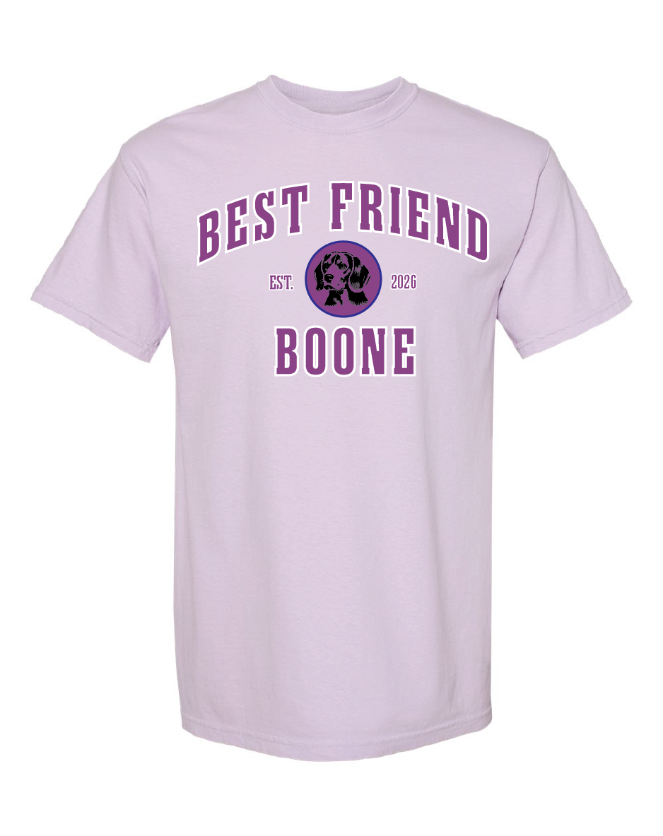 Customizable Bold Letter Unisex T-Shirts - Light Purple
