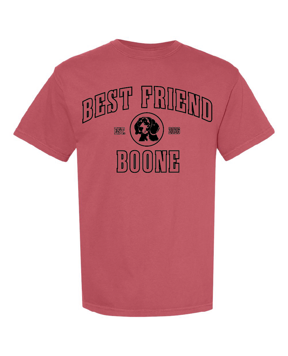 Customizable Bold Letter Unisex T-Shirts - Brick