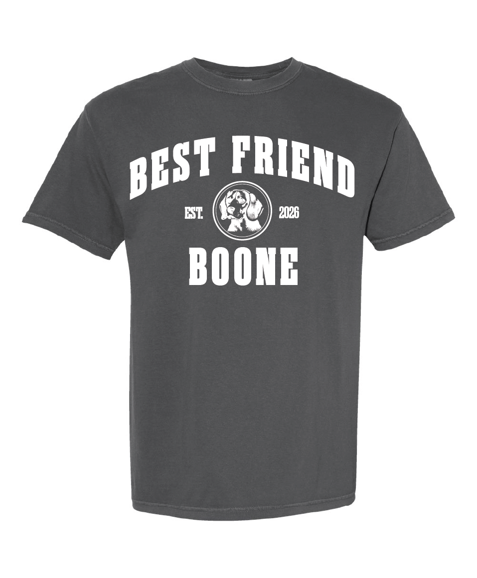 Customizable Bold Letter Unisex T-Shirts - Dark Grey