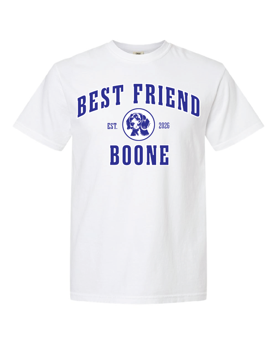Customizable Bold Letter Unisex T-Shirts - White