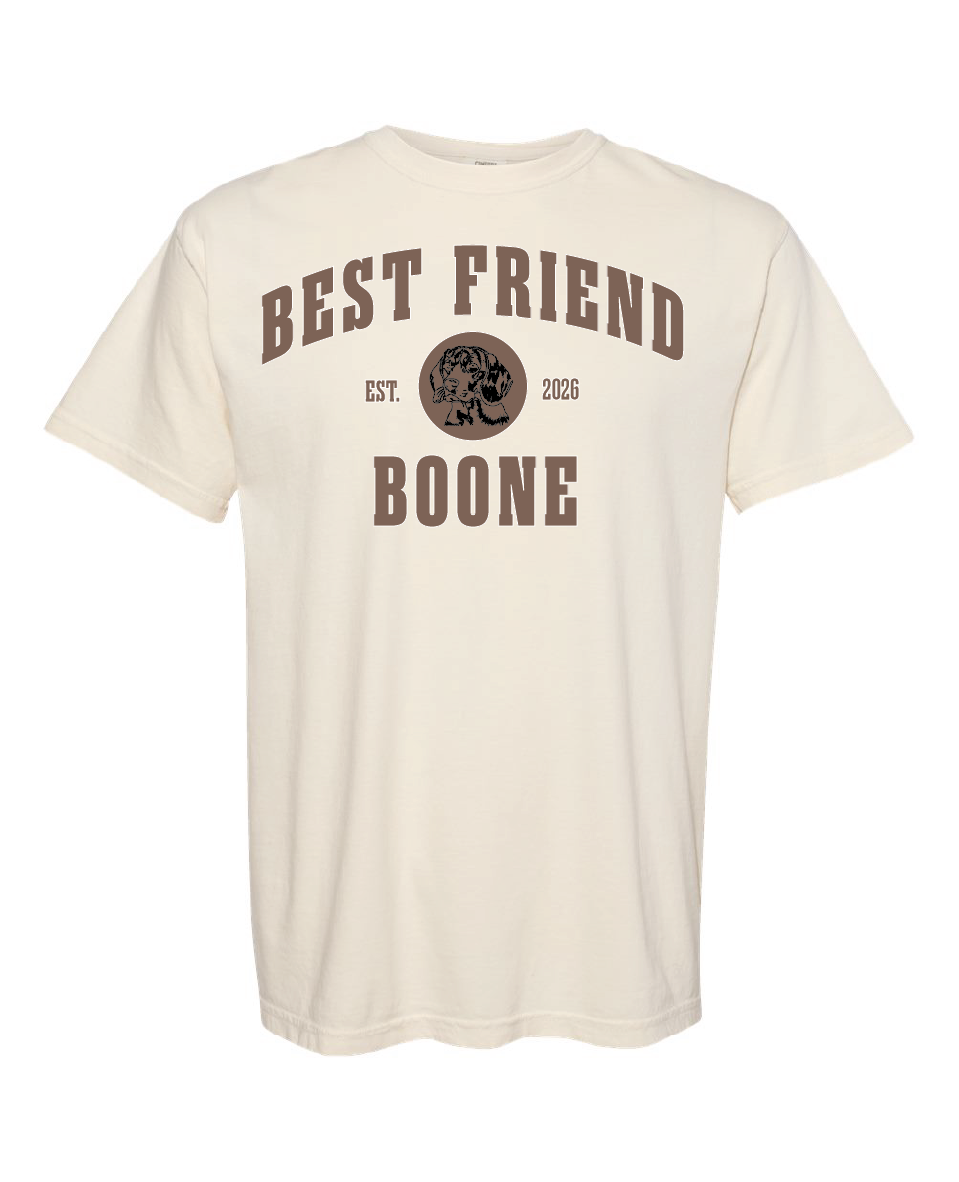 Customizable Bold Letter Unisex T-Shirts - Sand